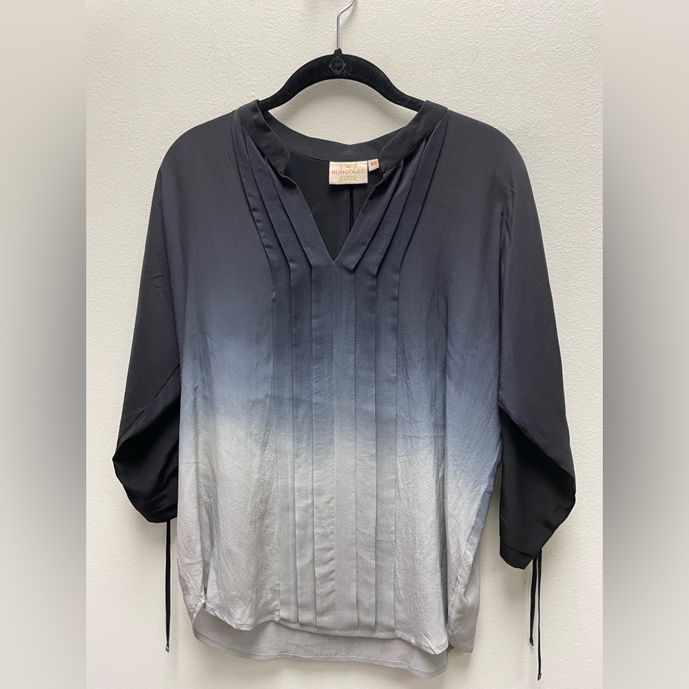 Rungolle blouse white and black